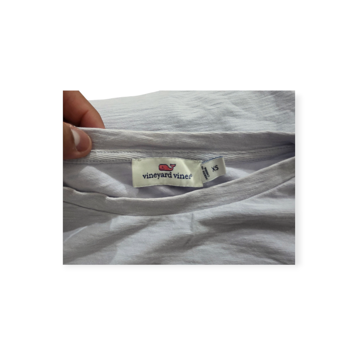Blusa Vineyard Vines Xchico Xs Gris Manga Amplia
