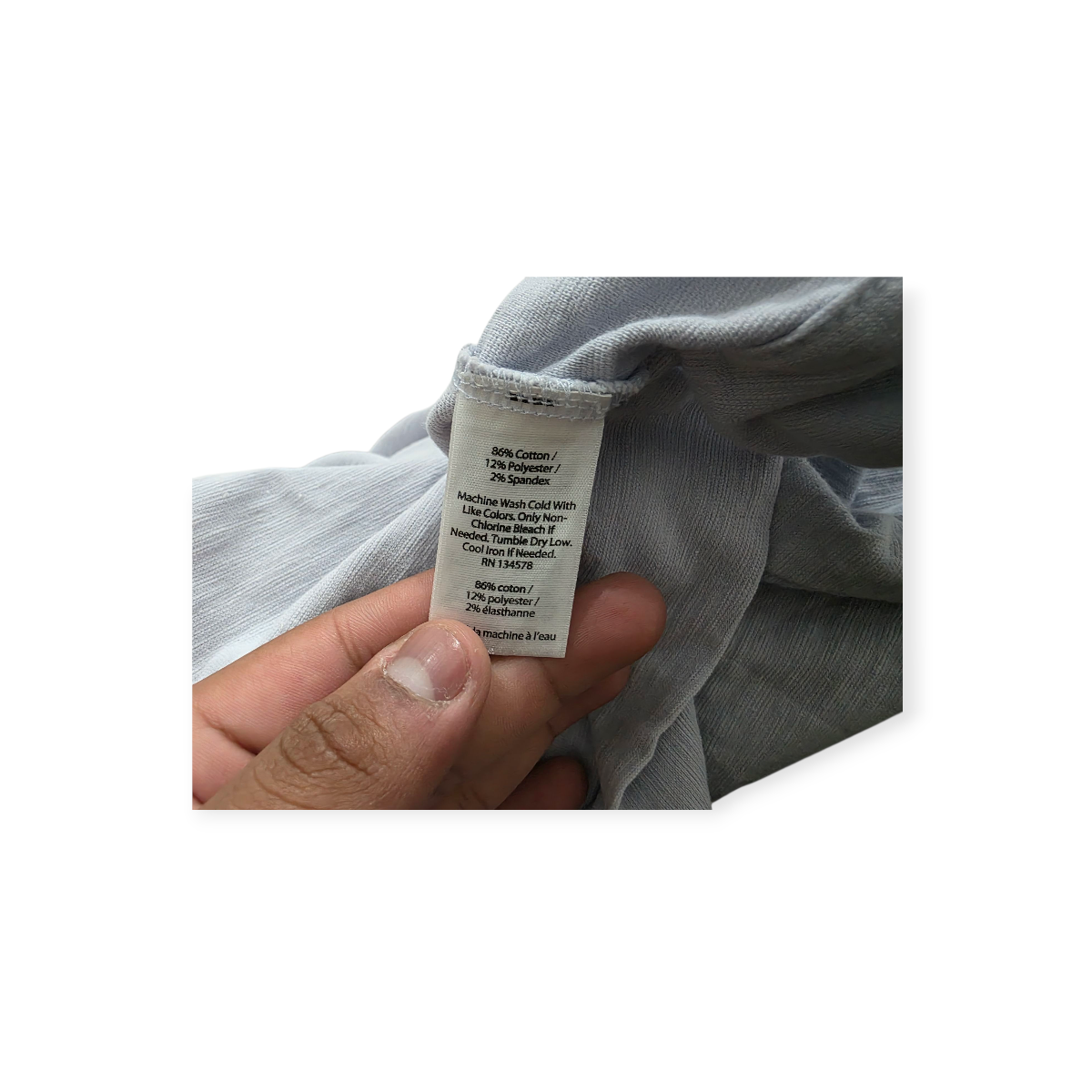Blusa Vineyard Vines Xchico Xs Gris Manga Amplia