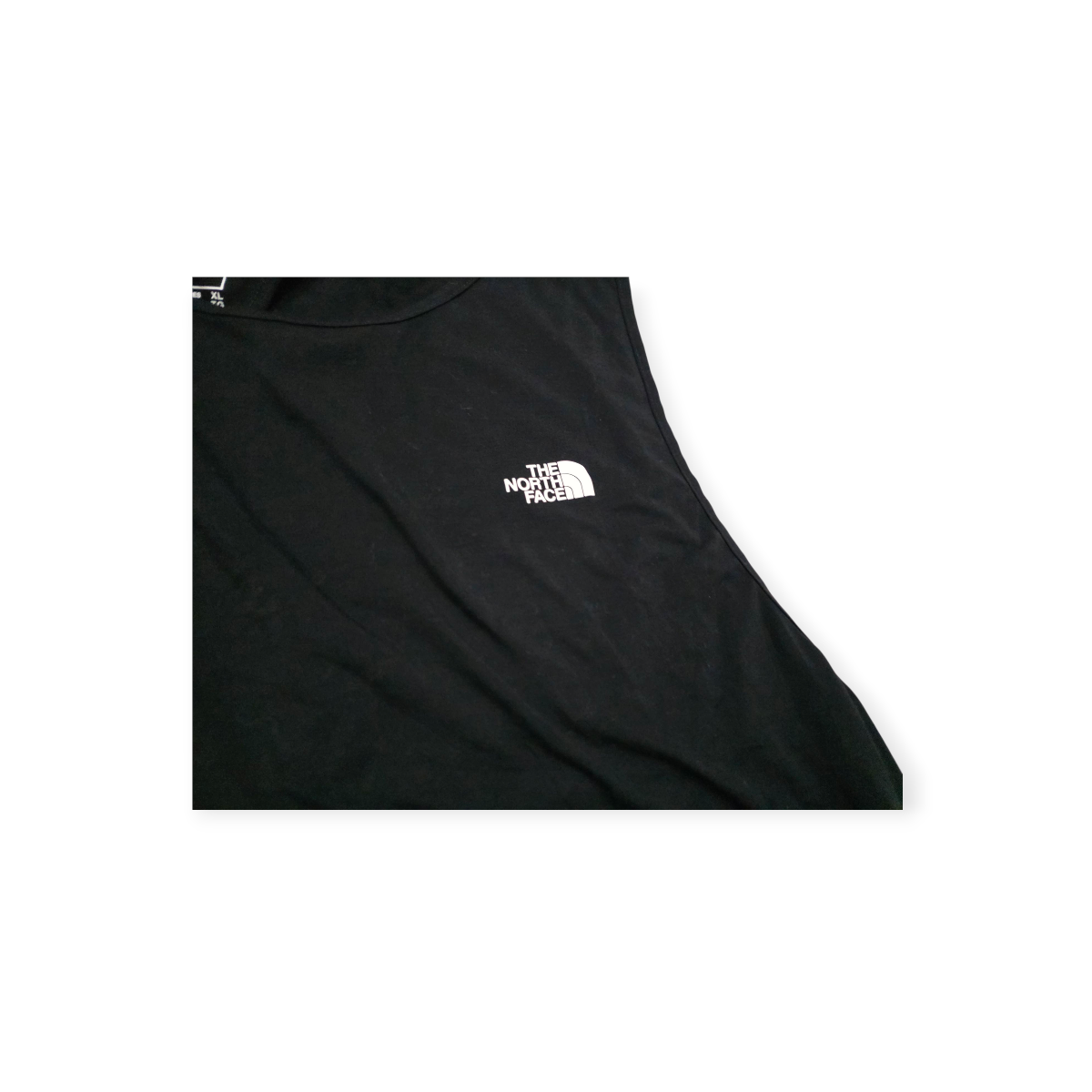Playera Crop Top The North Face Xgrande Xl Negro Sin Mangas