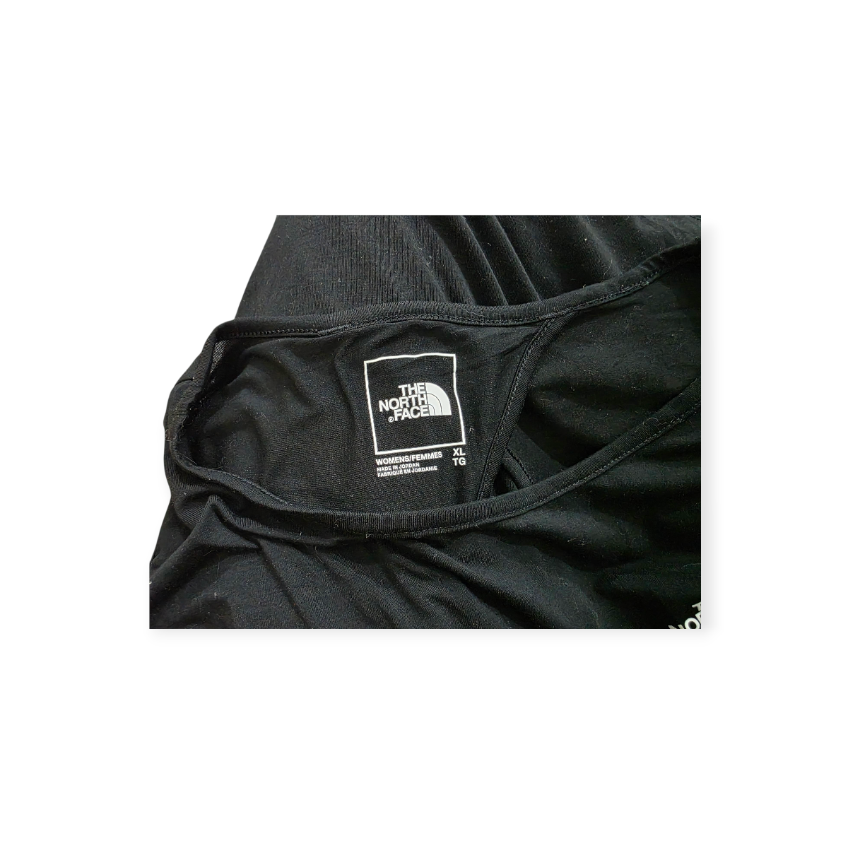 Playera Crop Top The North Face Xgrande Xl Negro Sin Mangas