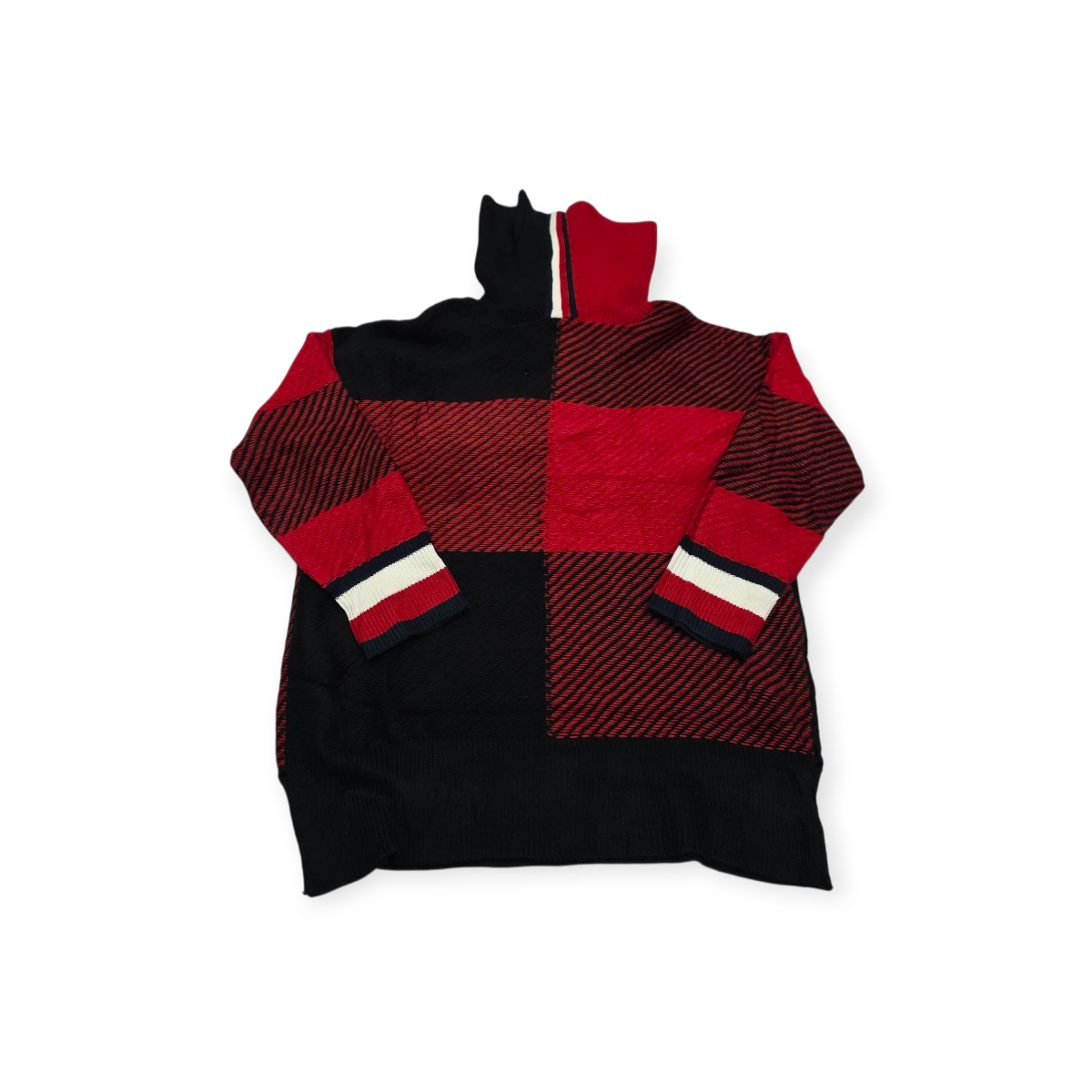Sueter Tommy Hilfiger Grande L Rojo Con Azul