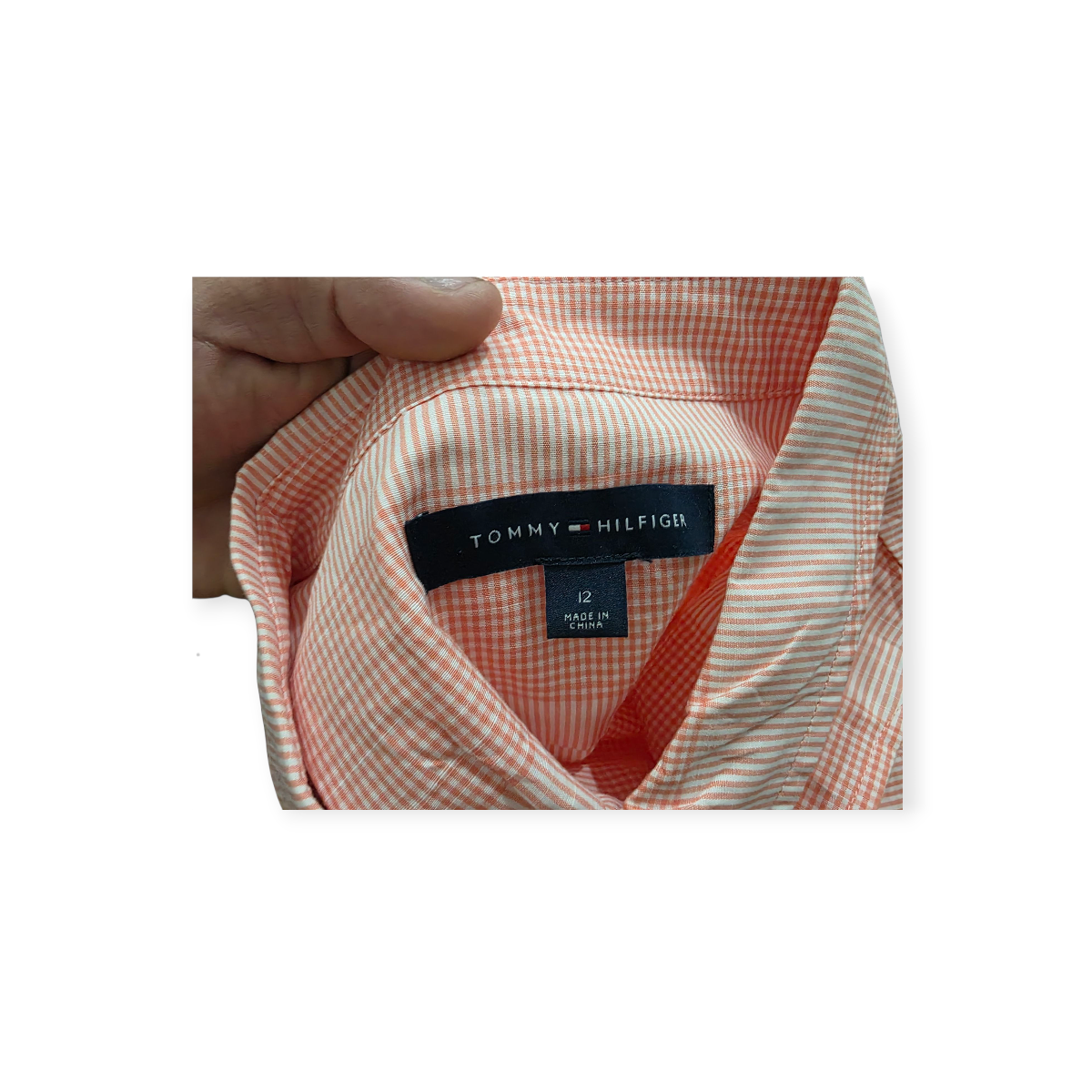 Vestido Camisero Tommy Hilfiger Talla 12 Rosa Sin Mangas