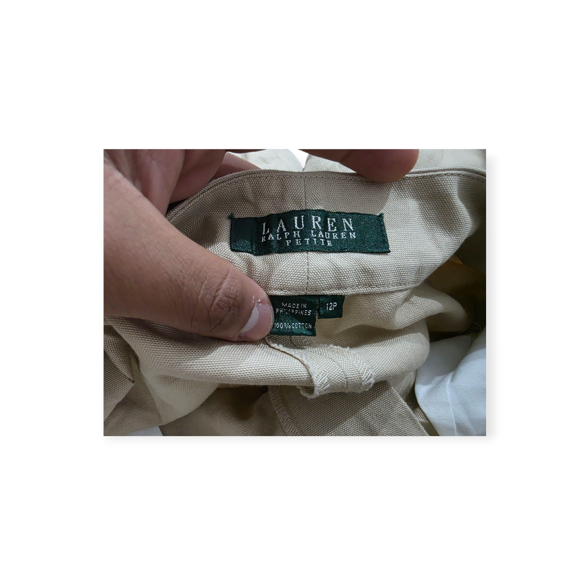 Bermuda Ralph Lauren Cafe De Mujer Talla 12