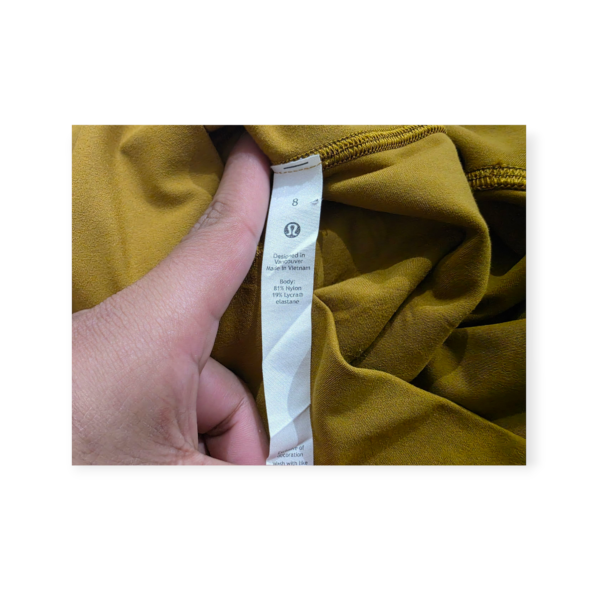 Biker Lululemon Color Oro Viejo De Mujer Talla 8
