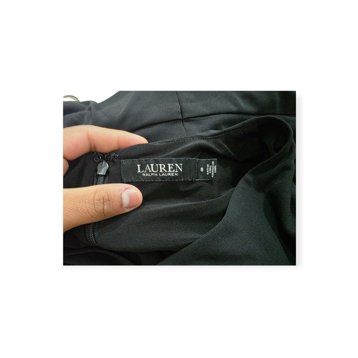 Vestido Ralph Lauren Talla 6 Larga Color Negro