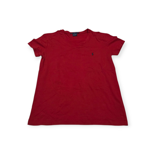 Playera Ralph Lauren Sport Chico S Color Rojo De Mujer