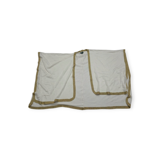 Poncho Ligera Ralph Lauren Unitalla Color Blanco Con Dorado