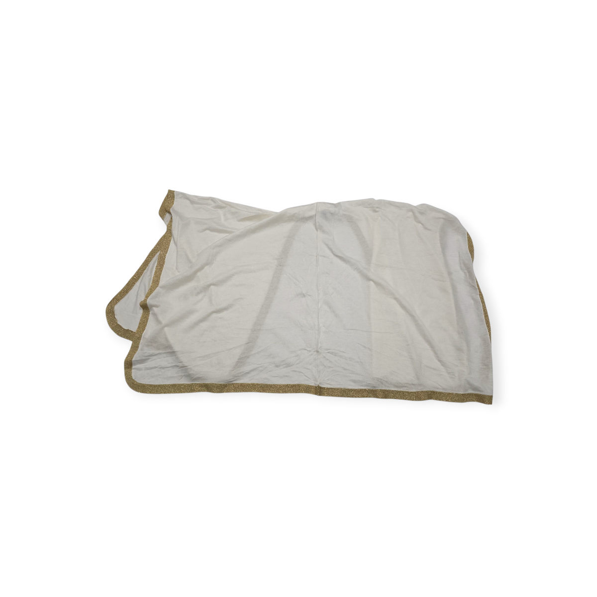 Poncho Ligera Ralph Lauren Unitalla Color Blanco Con Dorado