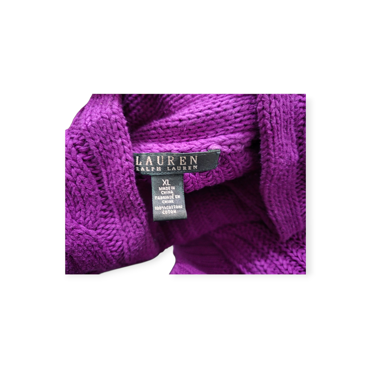 Sueter Ralph Lauren Xgrande Xl Color Violeta De Mujer