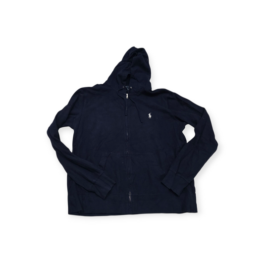 Sudadera Ralph Lauren Xgrande Xl Azul Marino Pony Blanco