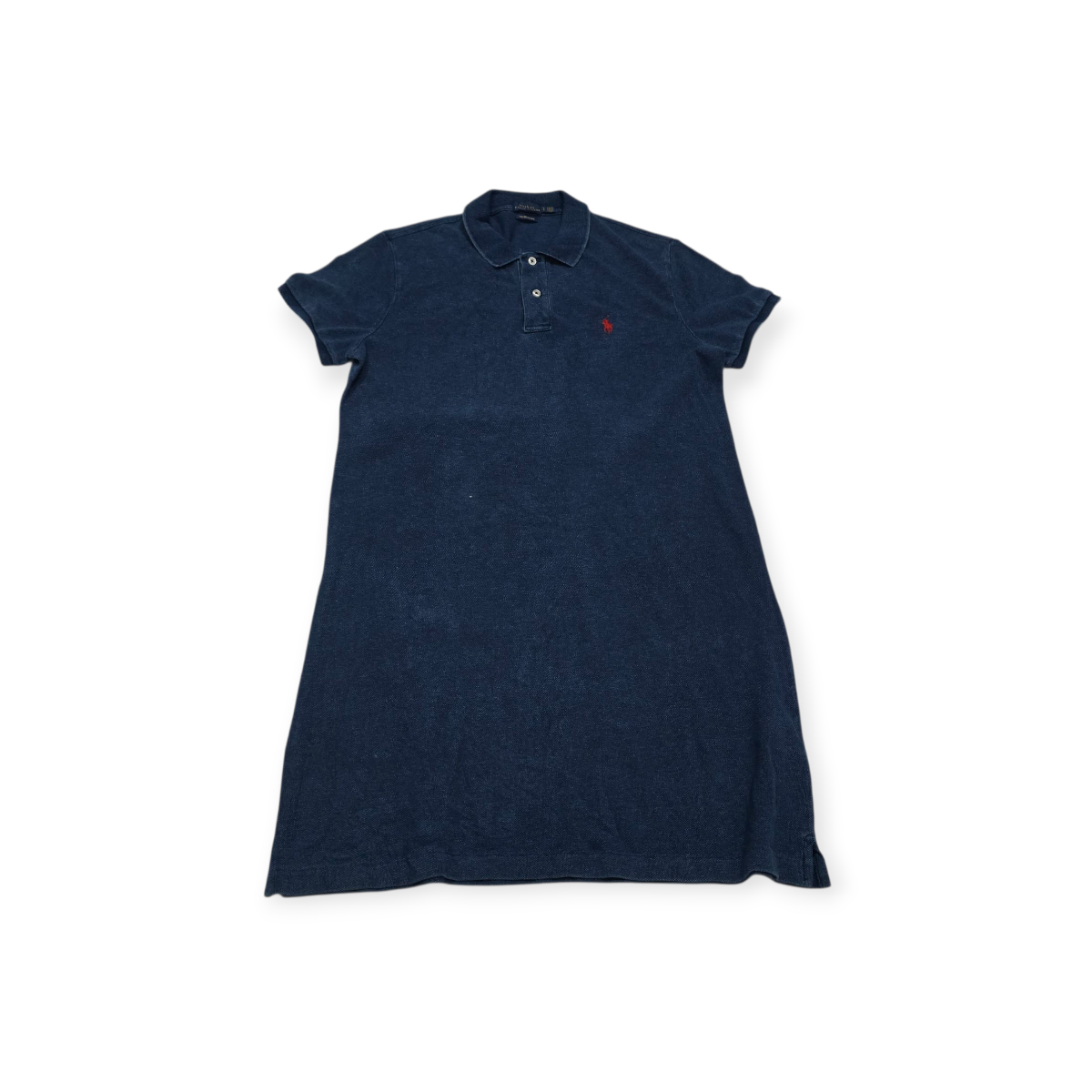 Vestido Polo Ralph Lauren Grande L The Mesh Mini Azul Acero