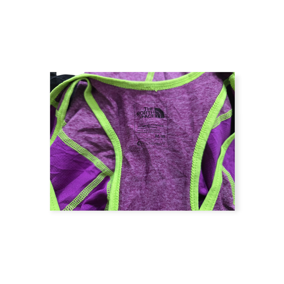 Playera Sin Mangas The North Face Mediana M Morada Con Verde