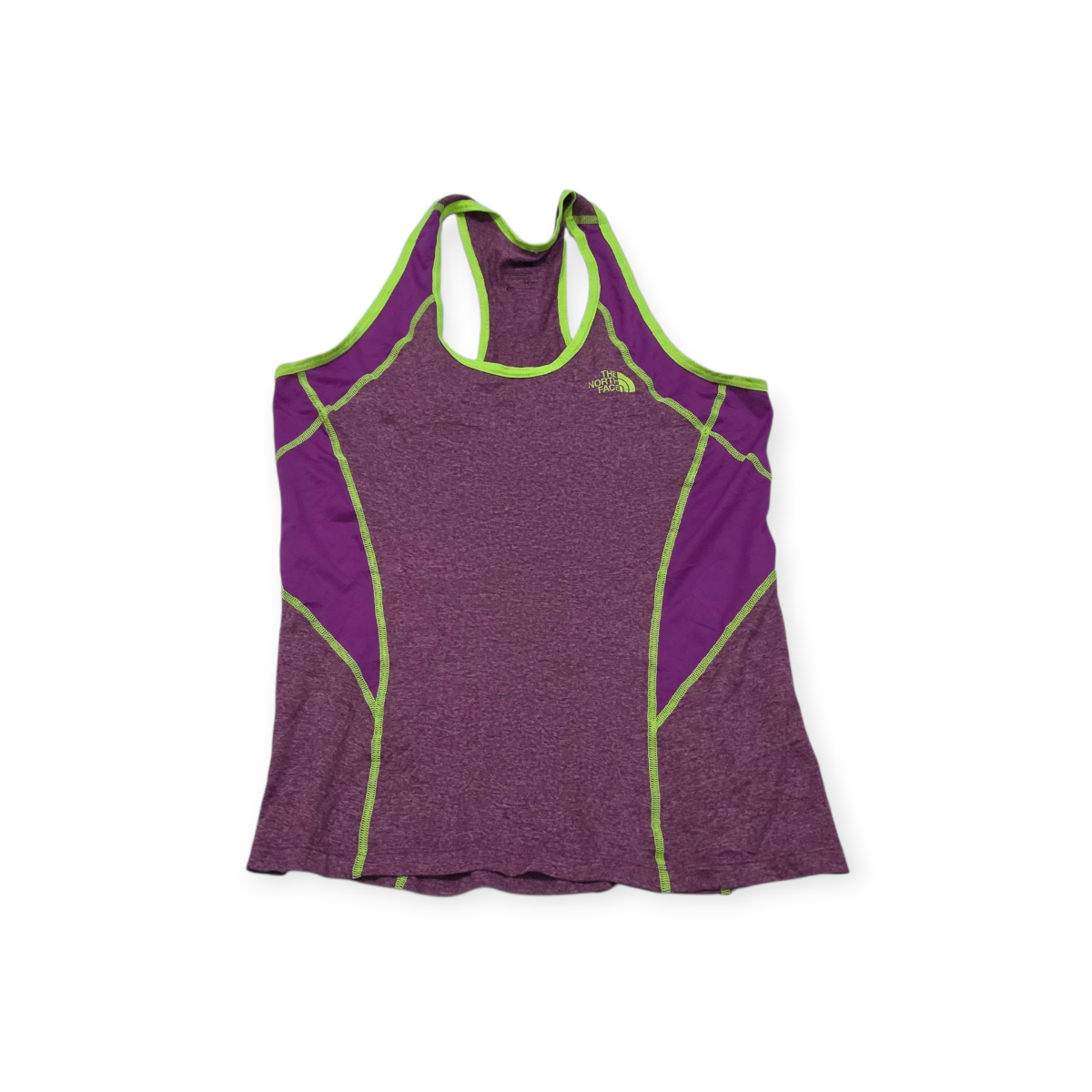 Playera Sin Mangas The North Face Mediana M Morada Con Verde