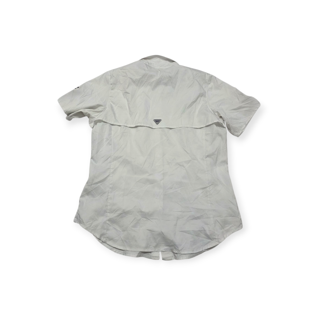 Camisa Columbia Pfg Mediana M Blanca Manga Corta De Mujer