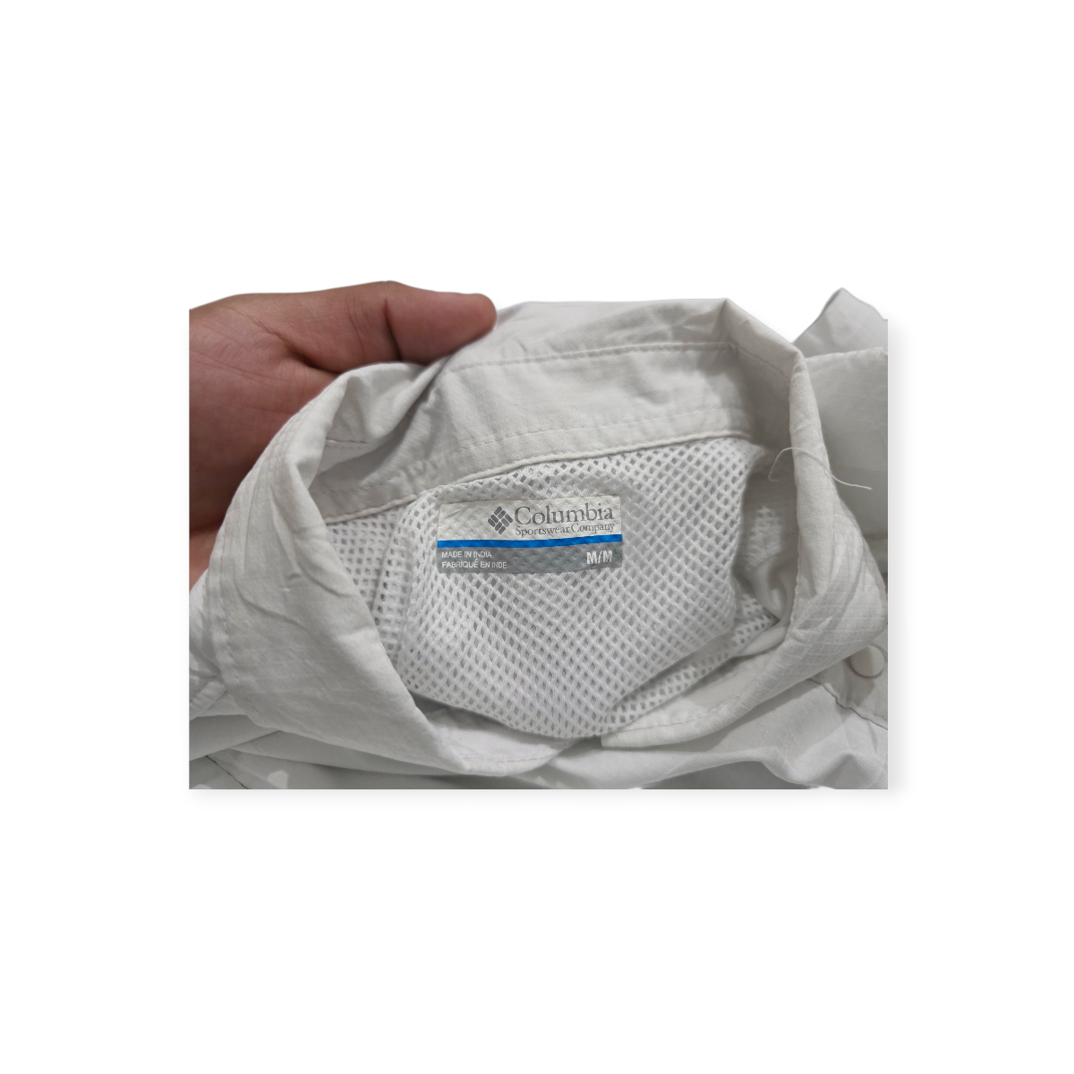 Camisa Columbia Pfg Mediana M Blanca Manga Corta De Mujer