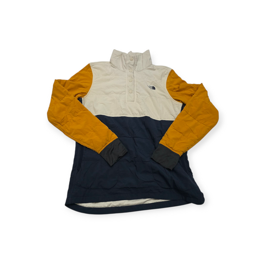 Chamarra Cerrada The North Face Azul Con Amarillo De Mujer