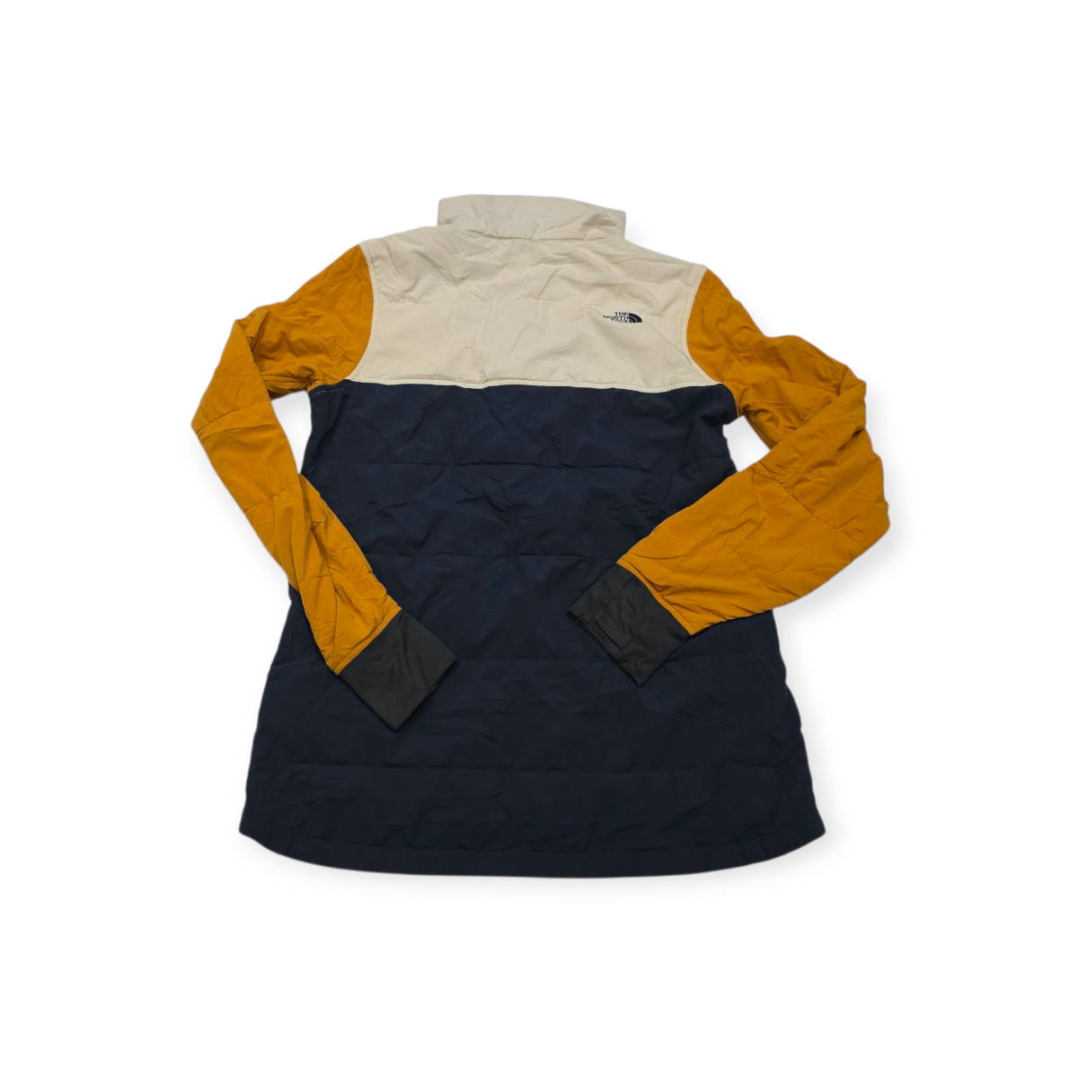 Chamarra Cerrada The North Face Azul Con Amarillo De Mujer