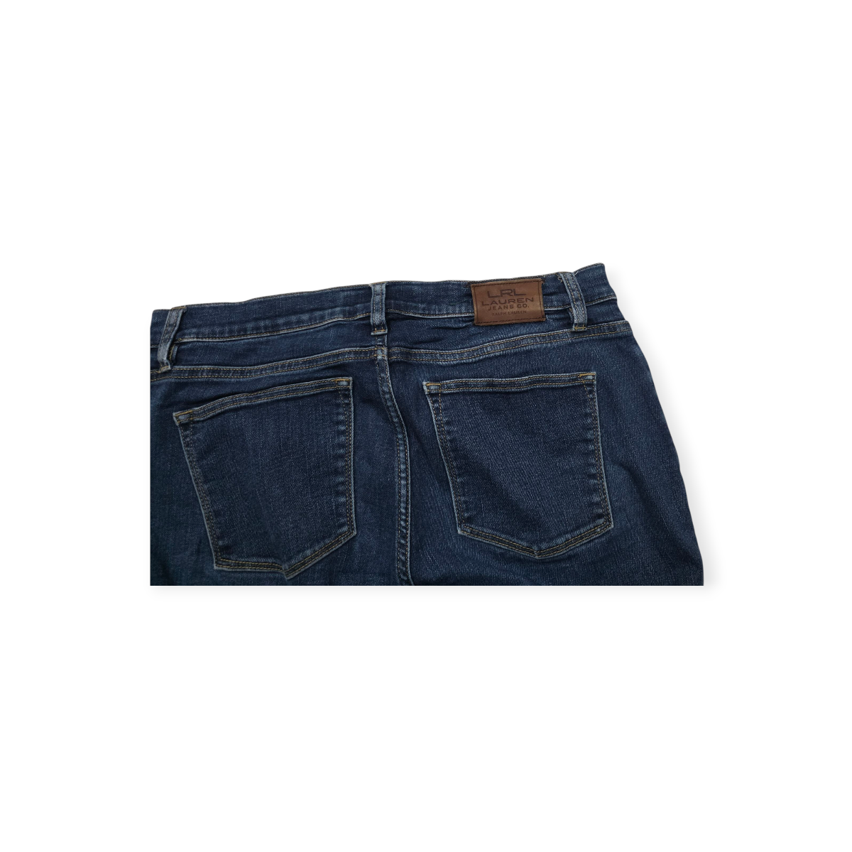 Pantalon Ralph Lauren De Mezclilla Talla 8 Petite Azul
