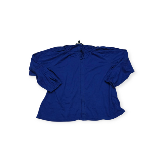Blusa Ralph Lauren Talla Chica Petite Azul De Mujer