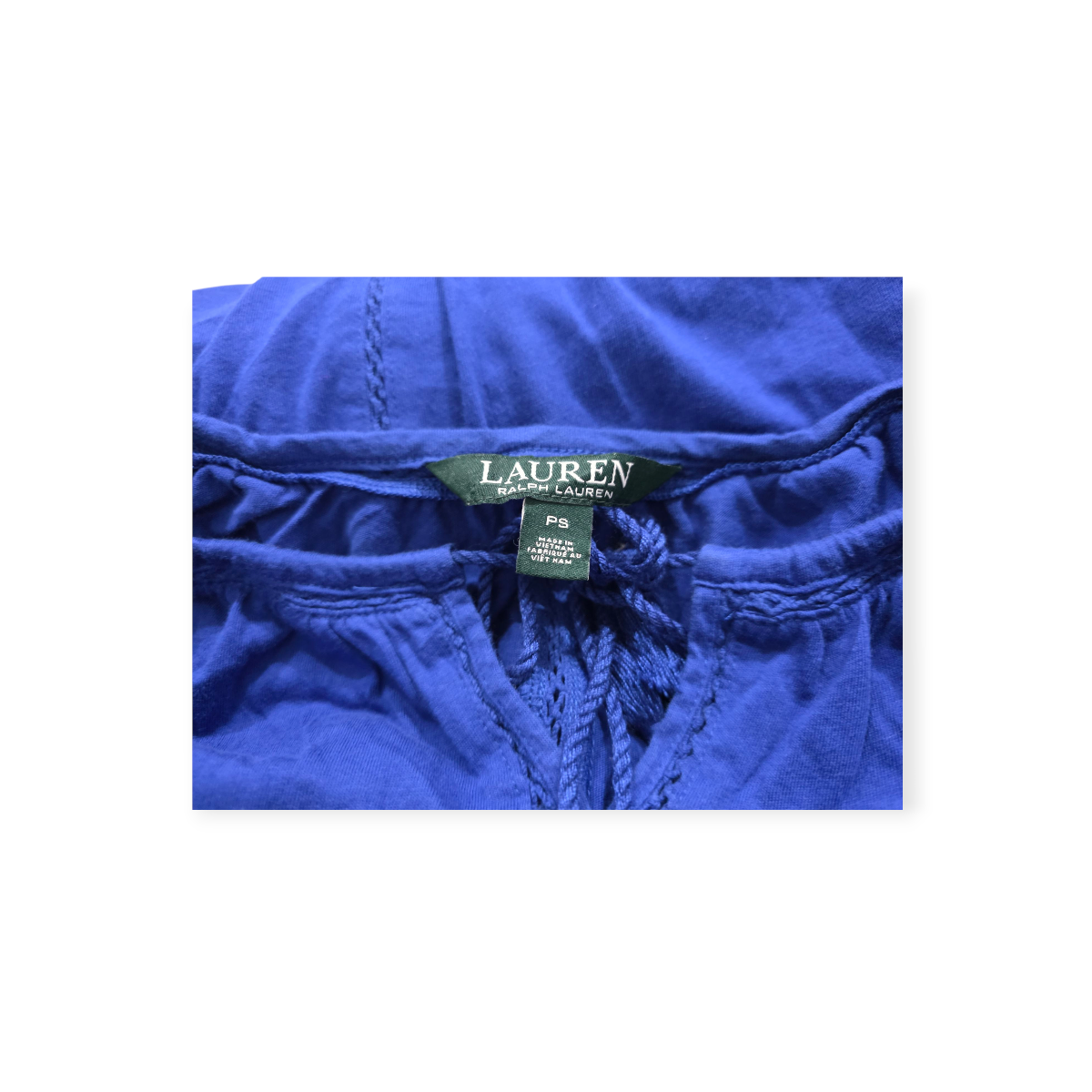 Blusa Ralph Lauren Talla Chica Petite Azul De Mujer