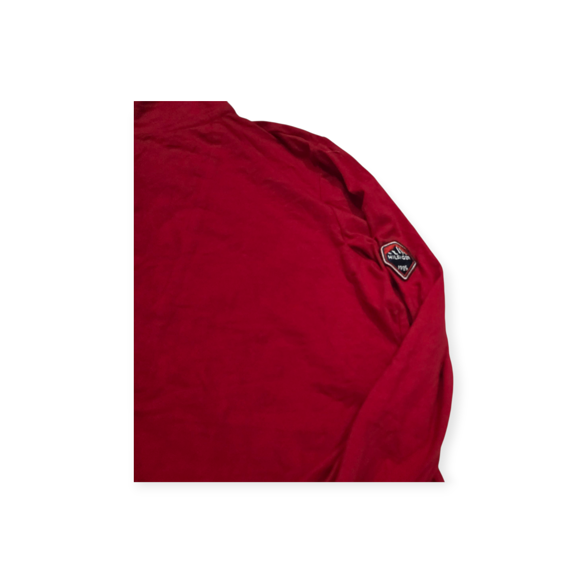 Playera Medio Cierre Tommy Hilfiger Chico S Roja De Mujer