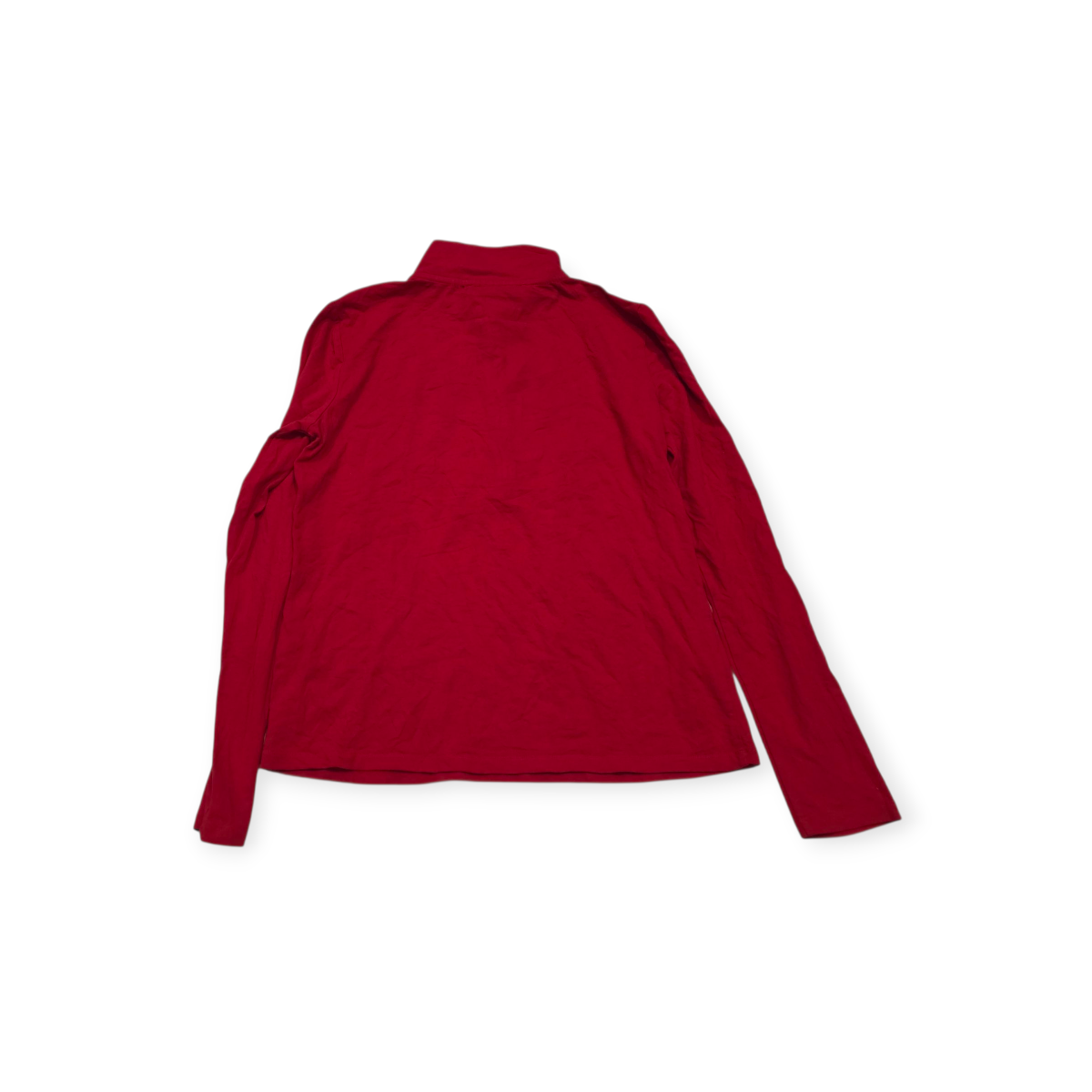 Playera Medio Cierre Tommy Hilfiger Chico S Roja De Mujer