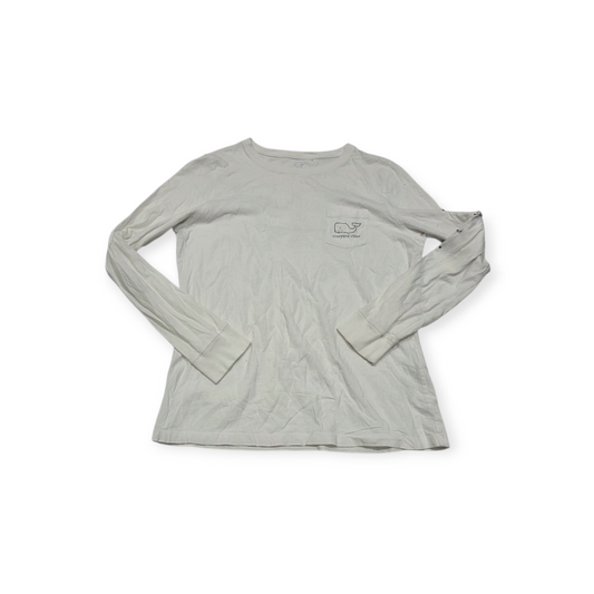 Playera Vineyard Vines Blanca De Mujer Manga Larga Chico S