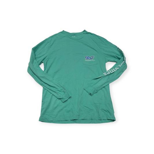 Playera Vineyard Vines Chico S Azul Manga Larga De Mujer