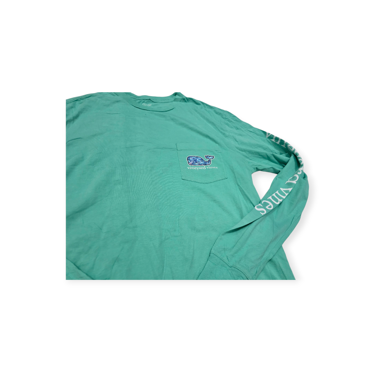 Playera Vineyard Vines Chico S Azul Manga Larga De Mujer