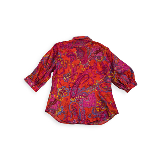 Blusa Ralph Lauren Con Figuras Chico S Color Coral