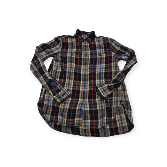 Camisa Ralph Lauren Denim And Supply Crema Con Rojo Cuadros