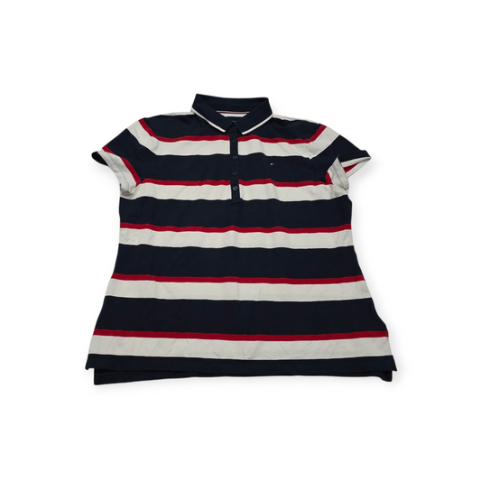 Playera Tommy Hilfiger Xgrande Classic Fit Azul/blanco/ Roja