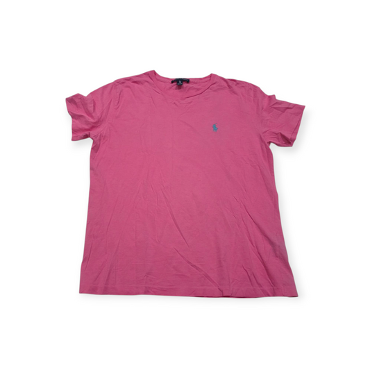 Playera Ralph Lauren Xgrande Xl Rosa Pony Azul Manga Corta