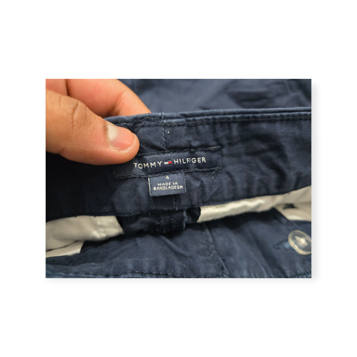 Short Tommy Hilfiger Talla 4 Azul Oscuro
