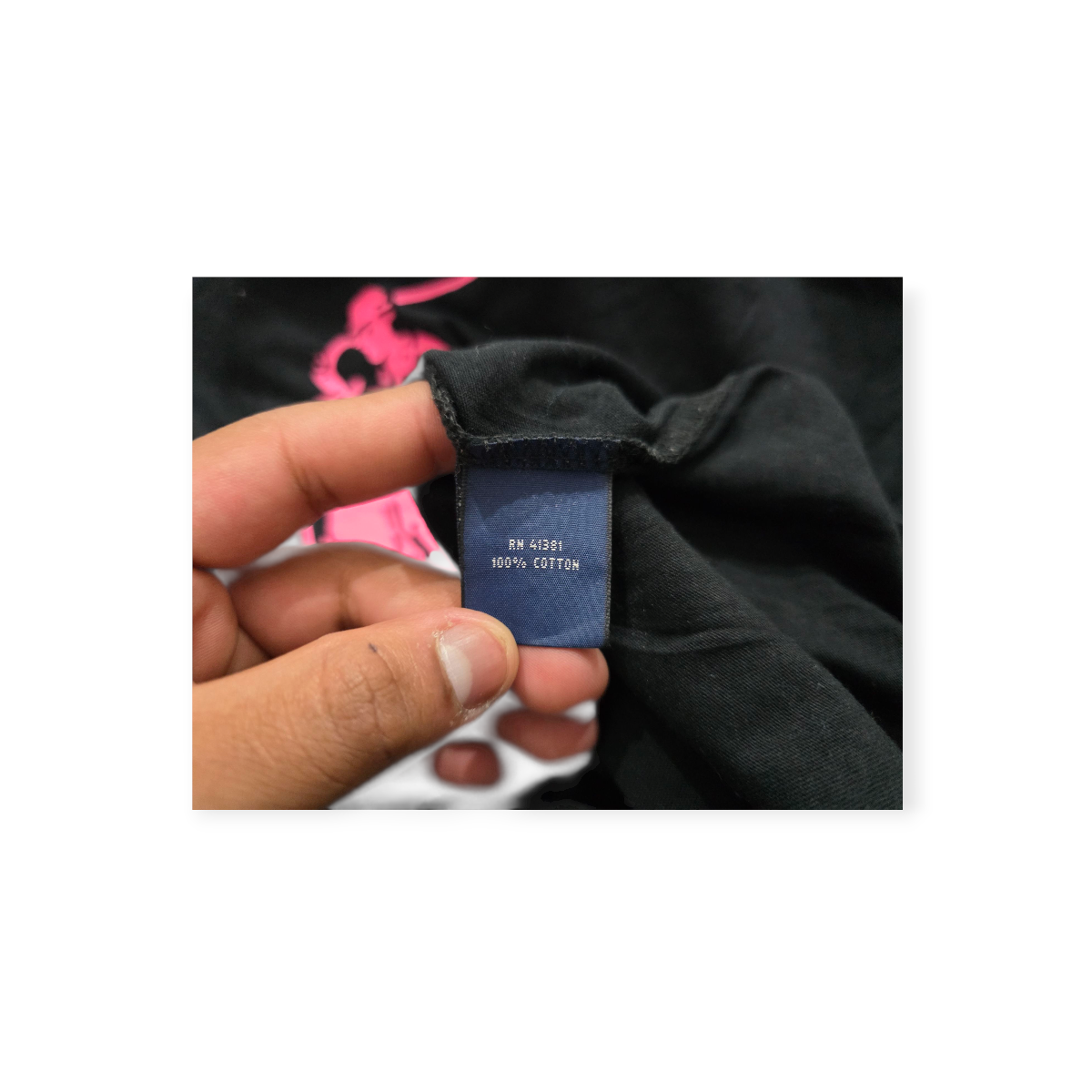 Playera Ralph Lauren Grande L Negra Pony Rosa