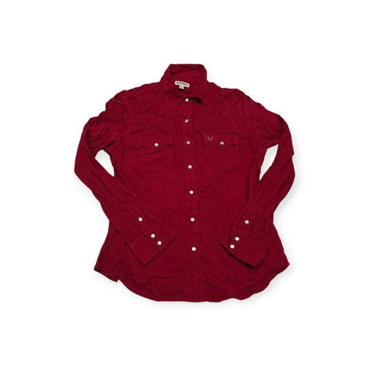 Camisa True Religion Grande L Color Rojo De Mujer