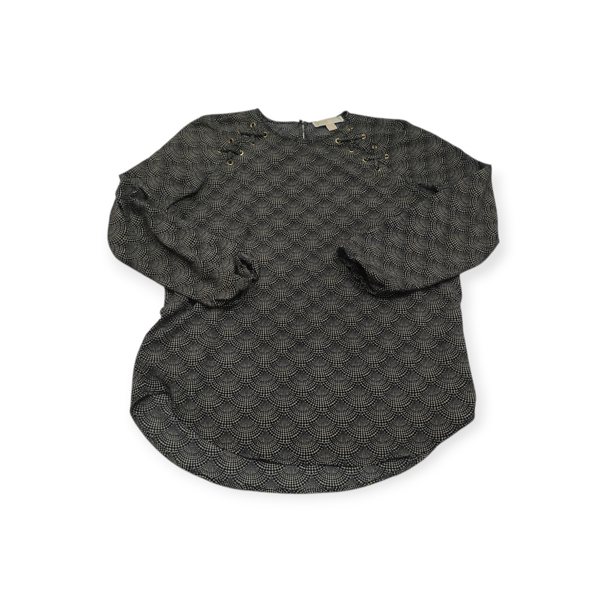 Blusa Michael Kors Grande L Gris Manga 3/4
