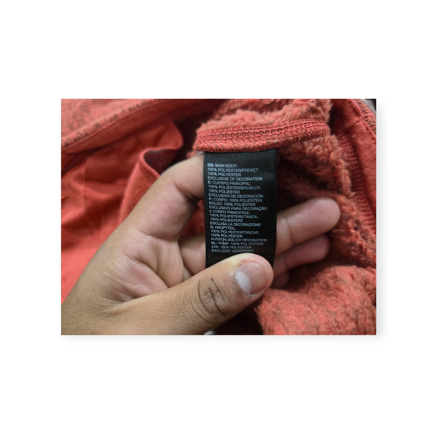Chamarra The North Face Grande L Naranja Jaspeada