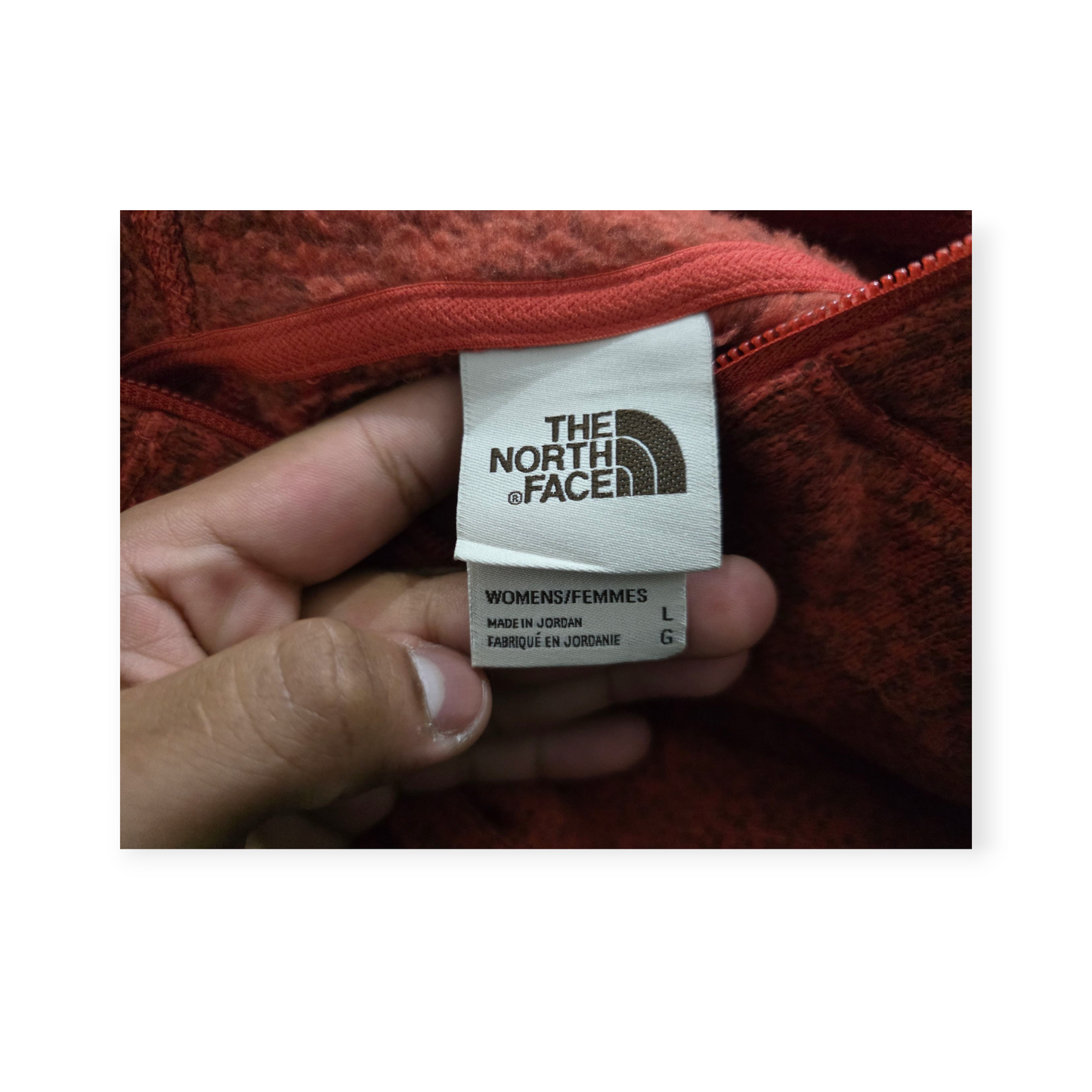 Chamarra The North Face Grande L Naranja Jaspeada
