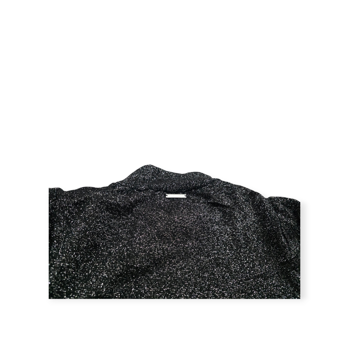 Blusa Michael Kors Plateada Brillosas Mediana M Manga Corta