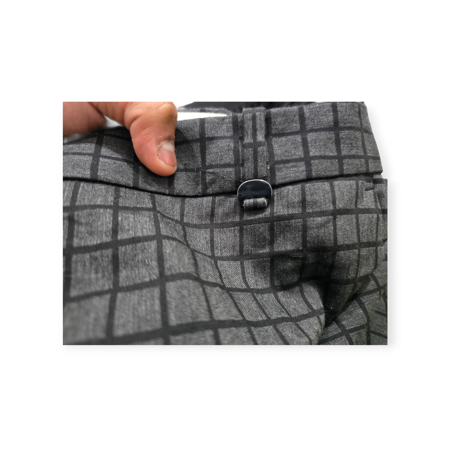 Pantalon Brooks Brothers Talla 10 Color Gris Cuadriculad