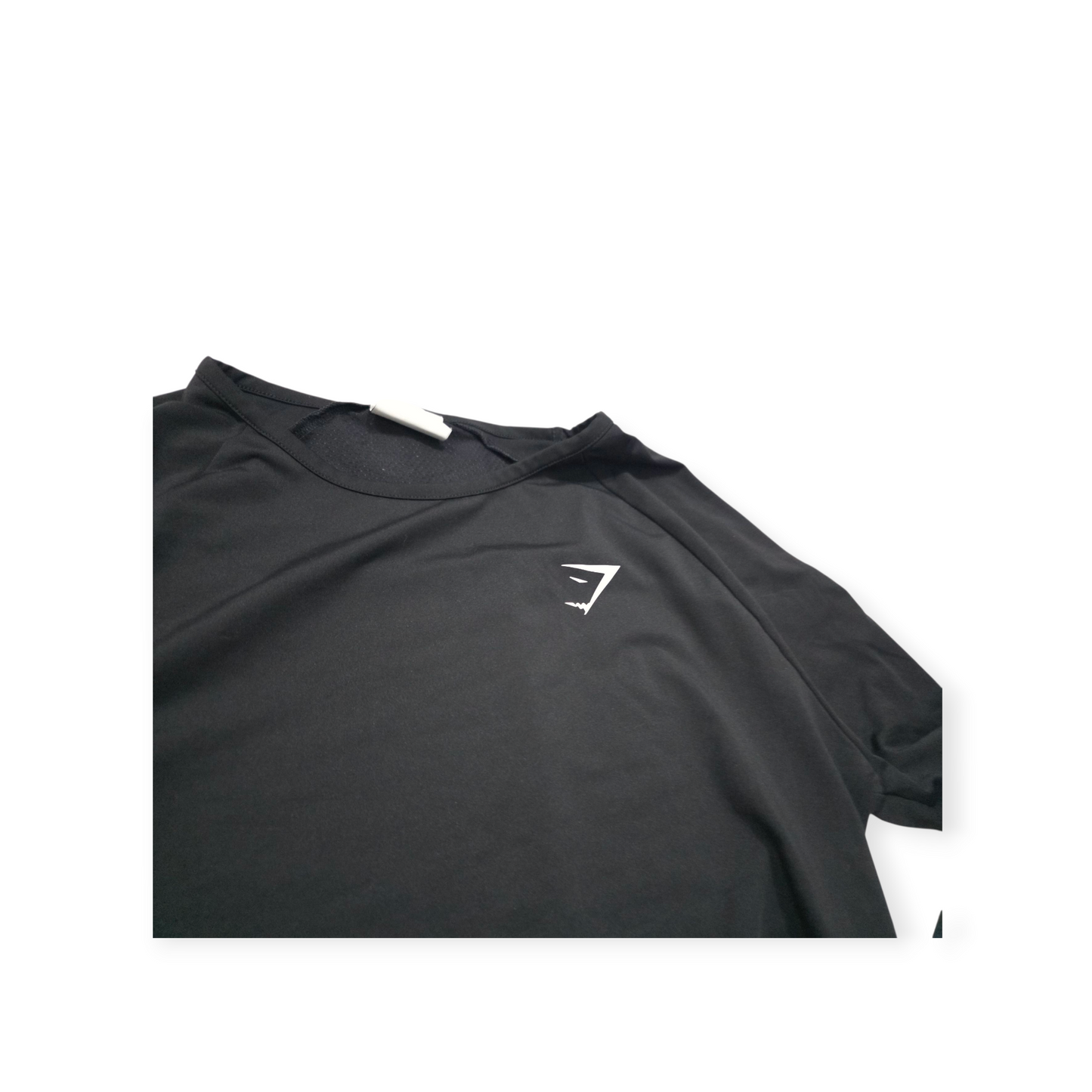 Playera Crop Top Gymshark Chico S Negro Manga Larga De Mujer