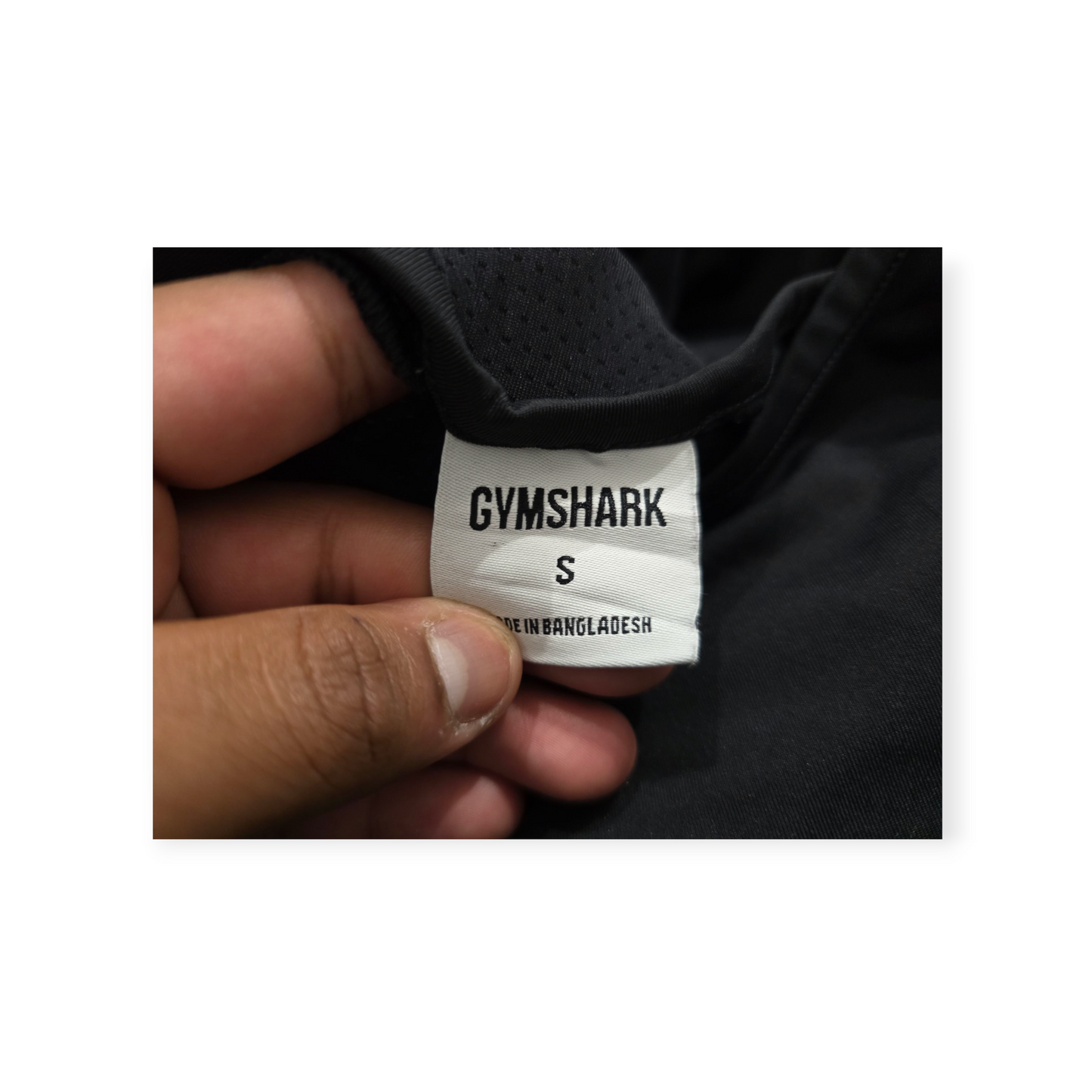 Playera Crop Top Gymshark Chico S Negro Manga Larga De Mujer