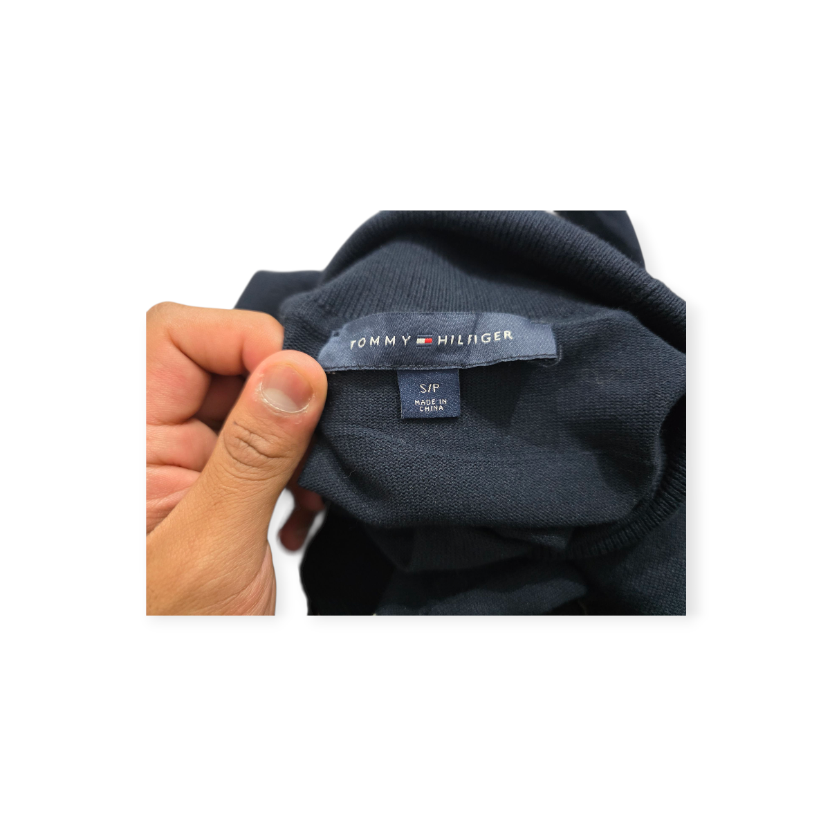Sueter Tommy Hilfiger Turtle Neck Chico S Azul Profundo