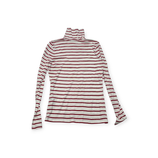 Playera Vineyard Vines Turtle Neck Blanco/rojo Xchico Xs