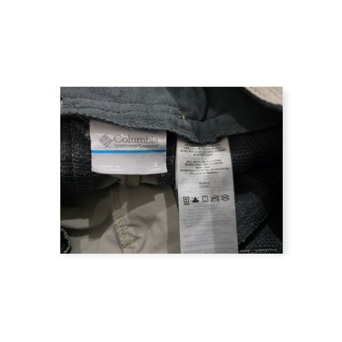 Pantalon Convertible Columbia Talla 2 Long Color Cafe