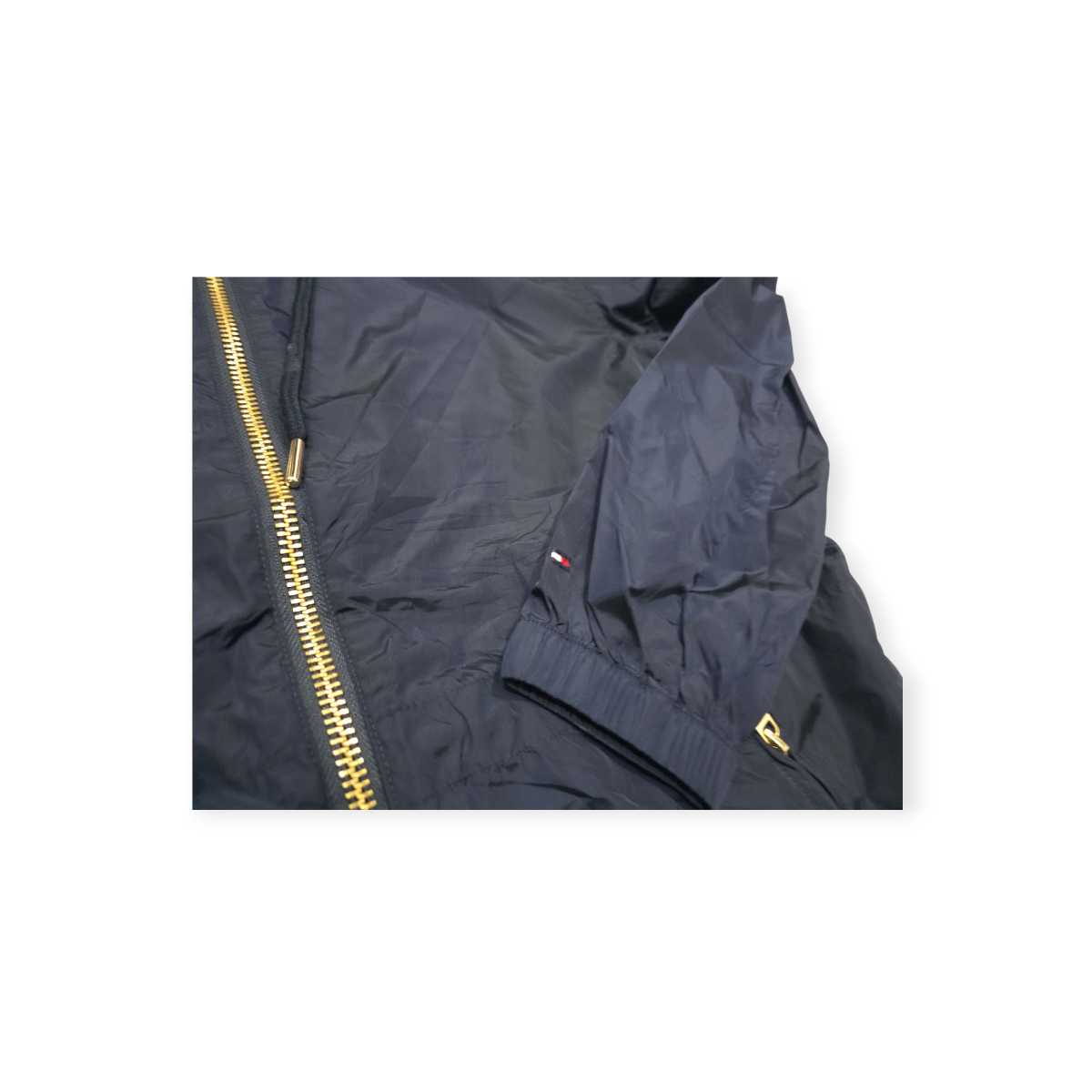 Chamarra Rompevientos Tommy Hilfiger De Mujer Azul Oscuro