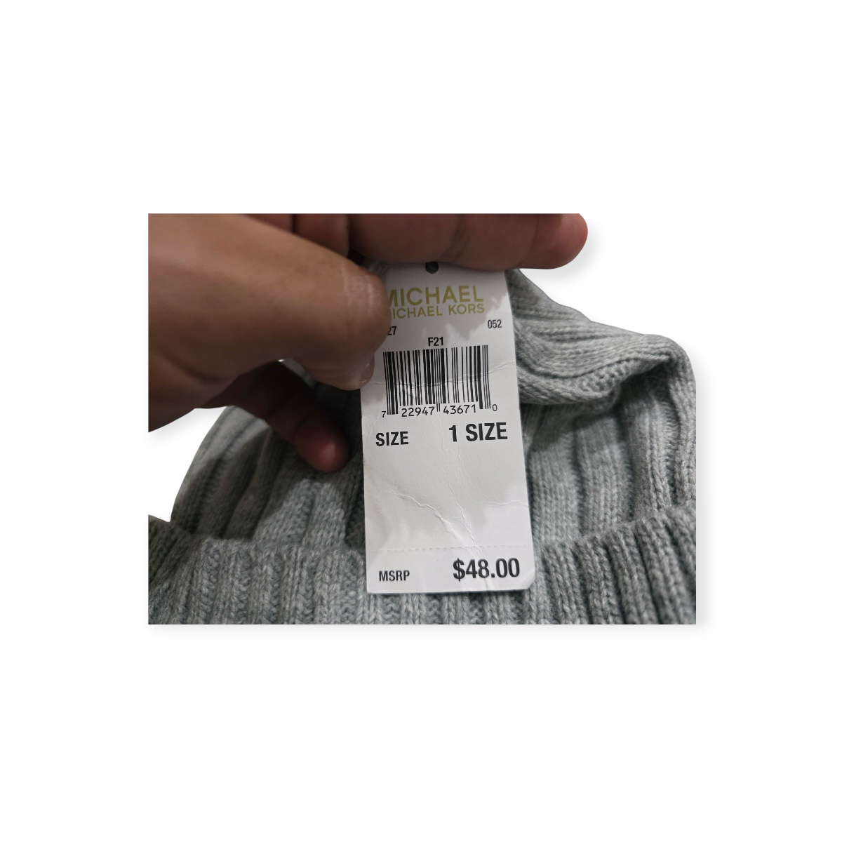 Gorro Michael Kors Gris De Mujer Gris Único