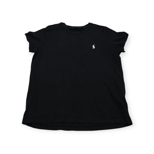 Playera Polo Ralph Lauren Grande L Negra Pony Blanco