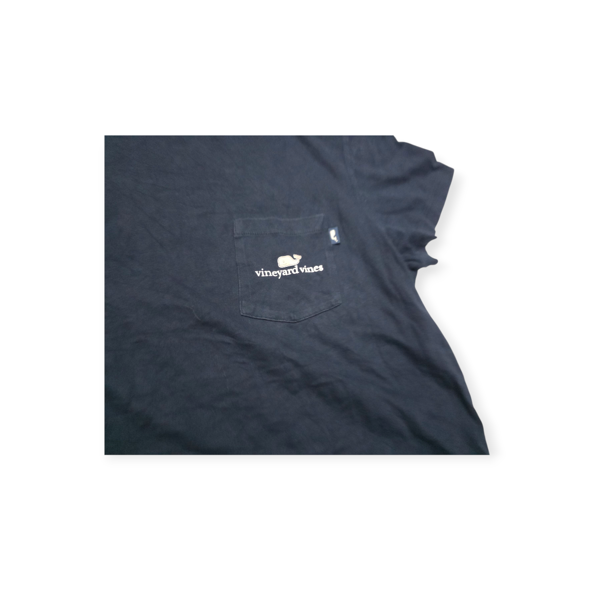Playera Corta Vineyard Vines Azul Marino Mediana Manga Corta